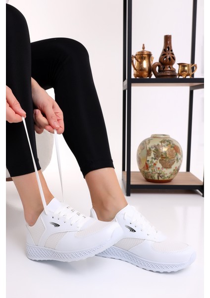Jack 700 Kalın Taban Günlük Kadın Fileli Yazlık Sneaker Spor Ayakkabı