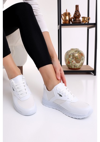 Jack 700 Kalın Taban Günlük Kadın Fileli Yazlık Sneaker Spor Ayakkabı