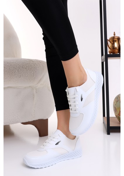 Jack 700 Kalın Taban Günlük Kadın Fileli Yazlık Sneaker Spor Ayakkabı