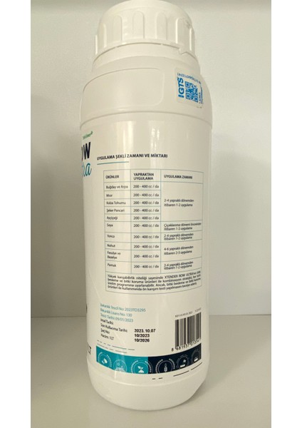 Xtender Row Ultra Bitkiselmenşeli Aminoasit Içeren Sıvı Organik Gübre fiyatları