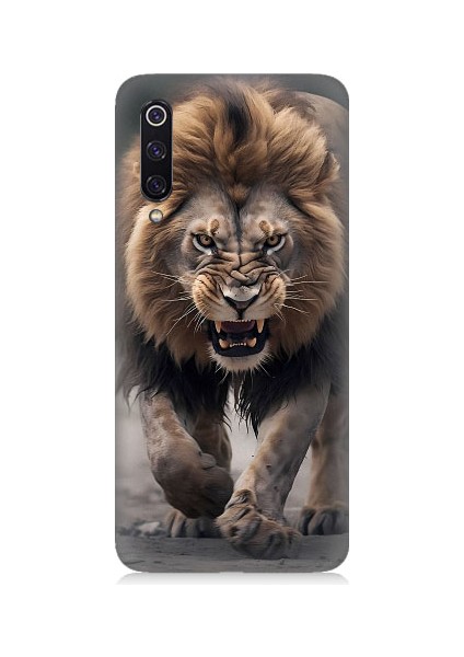 Xiaomi Mi 9 Uyumlu Saldırgan Aslan Desenli Silikon Kılıf