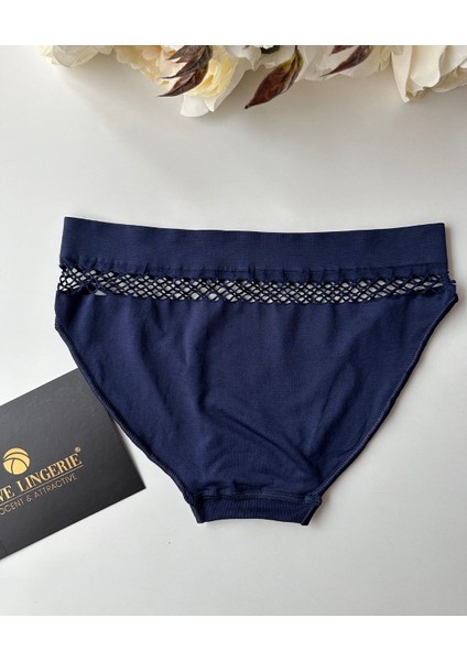 Kadın Dikişsiz Sportwear Fileli Slip/bikini (Siyah, Bordo, Kahverengi, Lacivert) fırsatları