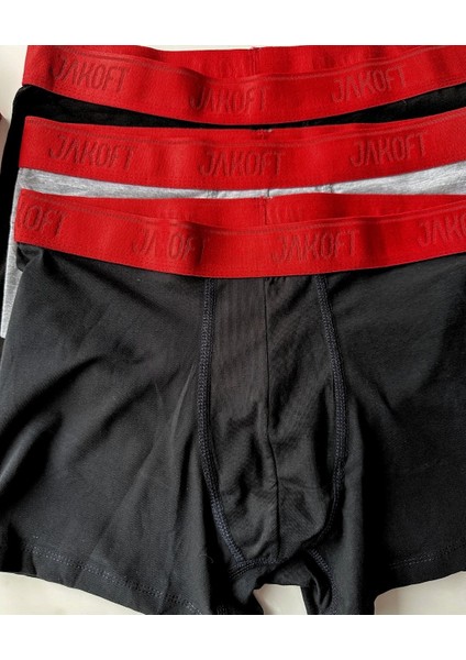 Ultra Rahat Esnek %95 Pamuklu Üçlü Kutulu Erkek Boxer