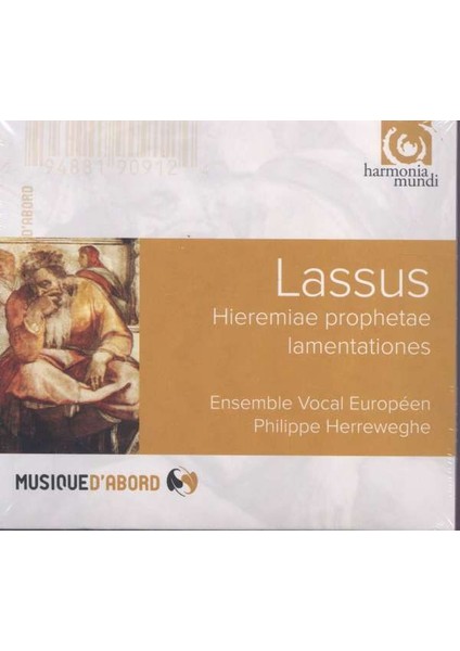 Lassus: Lamentatıo Jeremıse Prophetae-Cd