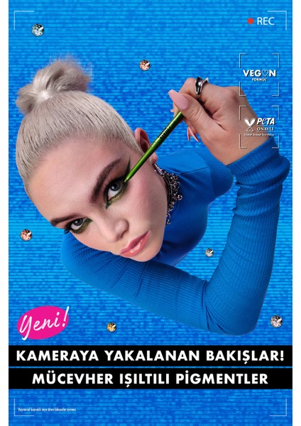 Nyx Professional Makeup Vivid Rich Asansörlü Göz Kalemi - 13 Aquamarine Dream