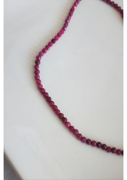 3,5 mm Yakut Doğal Taş Kolye fiyatları