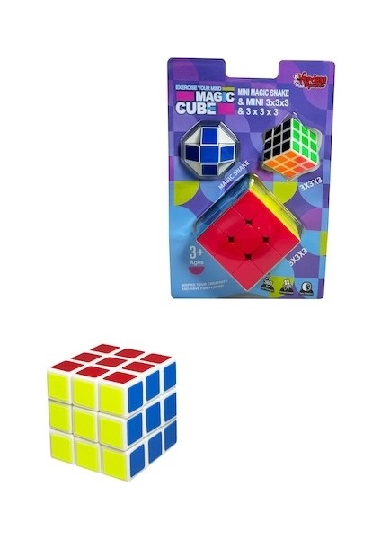 Vakumlu Magic Cube (Zeka Küpü) (Mini Küp ve Sihirli Küp Hediyeli) 3X3X3