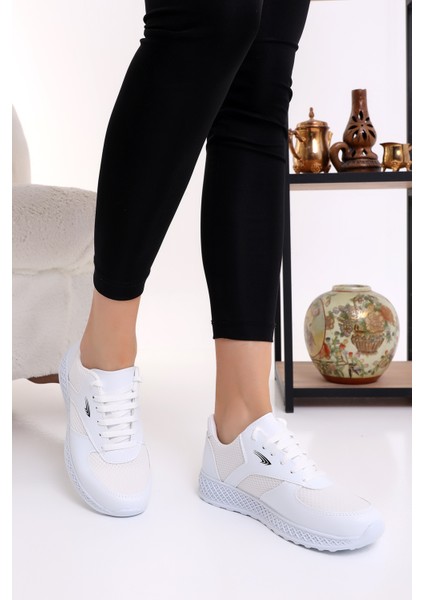 Jack 700 Kalın Taban Günlük Kadın Fileli Yazlık Sneaker Spor Ayakkabı