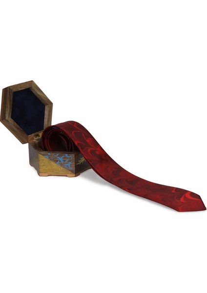 EL İŞÇİLİĞİ ERKEK RENKLİ EBRU KRAVAT 150x5 cm - K0124 fiyatları