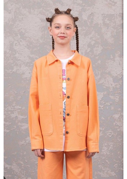 Kız Gabardin Gömlek 24YDMB268