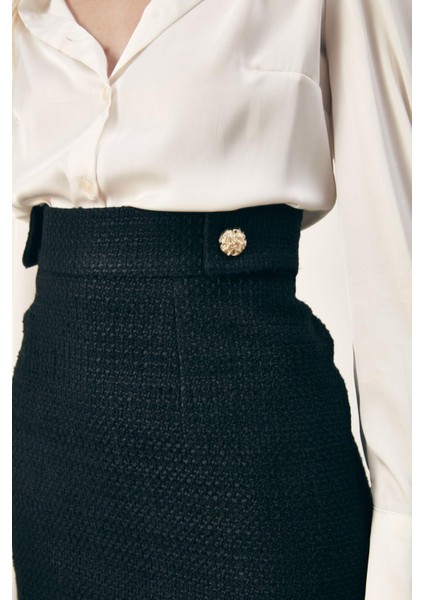 K24 1226-4509 Siyah Mini Tuvit Etek modelleri