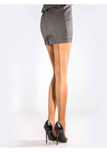 Sevilla Chic 15 Den Ten Rengi Siyah Çizgili Kadın Külotlu Çorap fiyatları