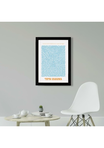 Yayoi Kusama 1 21 x 30CM - Siyah Çerçeveli