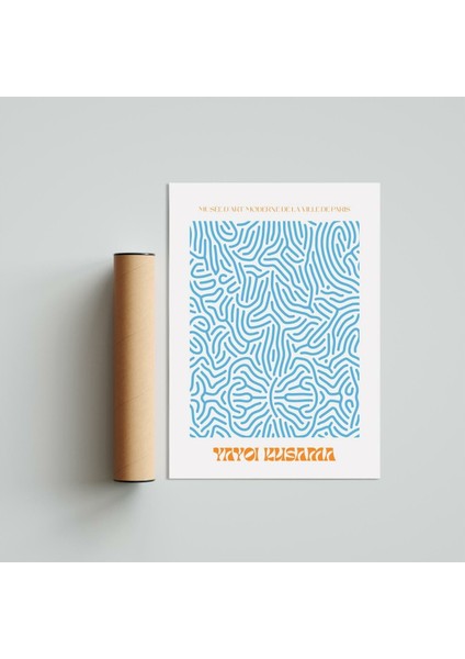 Yayoi Kusama 1 21 x 30CM - Siyah Çerçeveli