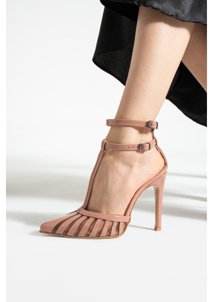 10.5 Cm Somo Rugan Fileli Kadın Topuklu Stletto modelleri