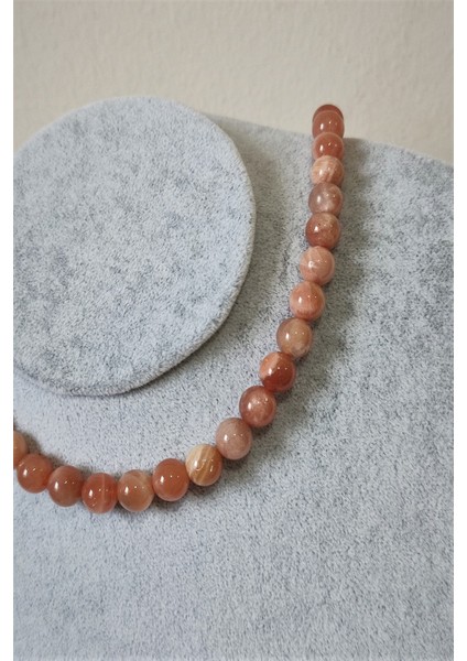 8 mm Güneş Taşı Doğal Taş Kolye fiyatları