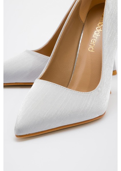 Kadın Stiletto Gümüş Çizgili modelleri