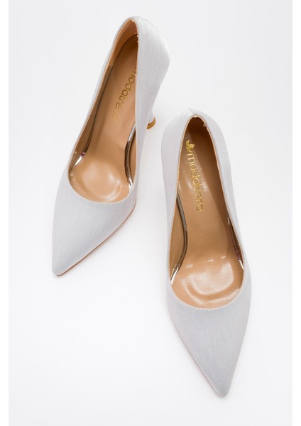 Kadın Stiletto Gümüş Çizgili indirimleri