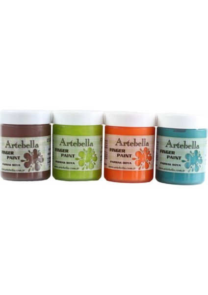 4'lü Yıkanabilir Parmak Boyası 50 ml Set 2