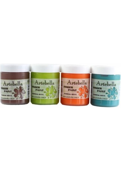 4'lü Yıkanabilir Parmak Boyası 50 ml Set 2
