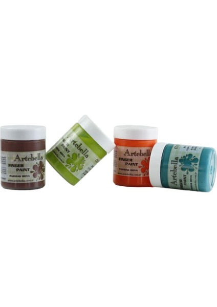 4'lü Yıkanabilir Parmak Boyası 50 ml Set 2
