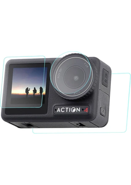 Djı Osmo Action 4 Uyumlu Cam Ekran Koruyucu