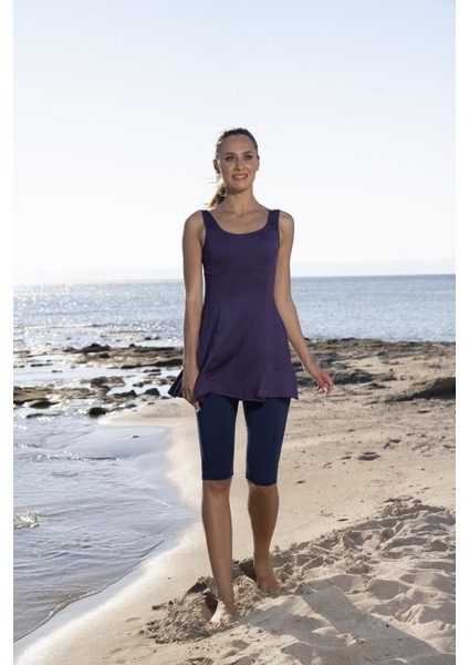 Kadın Askılı Taytlı Düz Renkli Elbise Mayo fırsatları