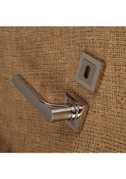 Zirve Lüx Inox Krom Kare Rozetli Oda Kapı Kolu Koldoor 2 Takım fiyatları