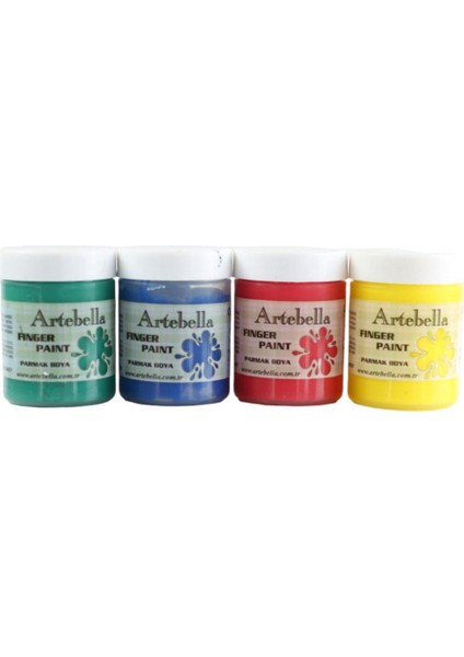 4'lü Yıkanabilir Parmak Boyası 50 ml Set 1