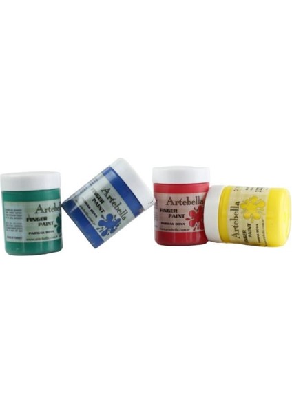 4'lü Yıkanabilir Parmak Boyası 50 ml Set 1