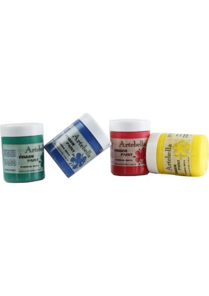 4'lü Yıkanabilir Parmak Boyası 50 ml Set 1