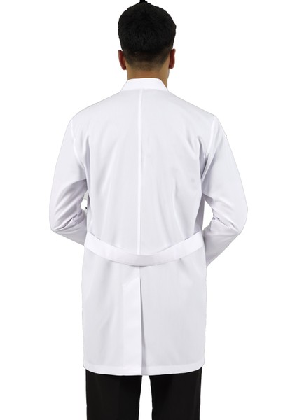 Hakim Yaka Orta Boy Beyaz Erkek Doktor Öğretmen Hemşire Laboratuvar Önlüğü fırsatları