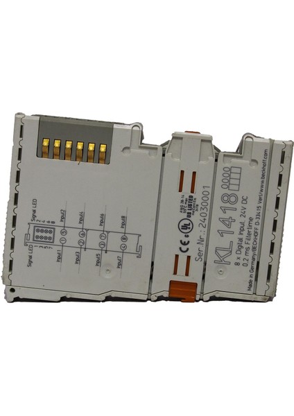 KL1418 8-Channel Digital Input, 24 V Dc, 0.2 Ms