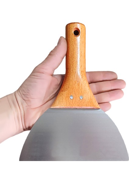 Paslanmaz Çelik Ispatula 18CM Restoran Mutfak Gıda Aşcı Pasta Hamur Tava Spatulası