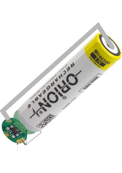 18650 Li-Ion 2600MAH Şarj Edilebilir Çipli Pil