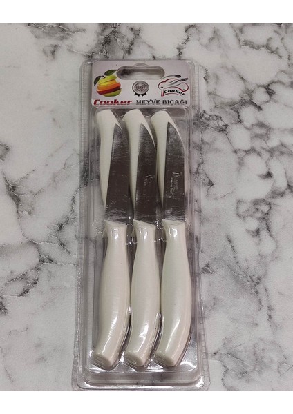 Meyve Bıçağı 6'Lı Cooker Beyaz
