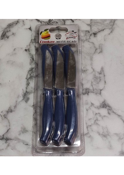Meyve Bıçağı 6'Lı Cooker Mavi