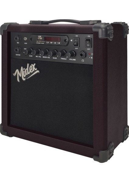 MGA-25BN Elektro Gitar Amfisi 25 Watt USB Bluetooth Şarjlı 2 Girişli