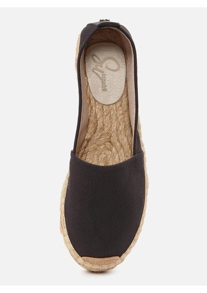 Siyah Kadın Düz Espadril Doğal Keten indirimleri