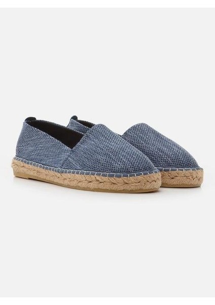 Su Espadril Aiden Indigo Mavi Kadın Düz Espadril