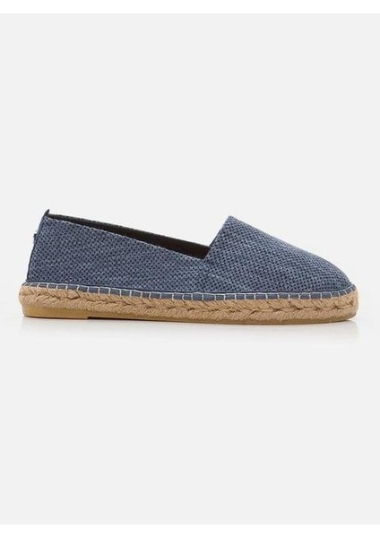 Su Espadril Aiden Indigo Mavi Kadın Düz Espadril