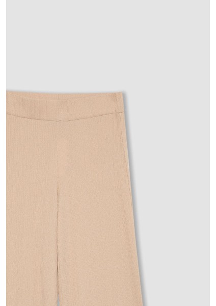 Bürümcük Pantolon Wide Leg Geniş Bol Paça Esnek Belli C0200AX24SP