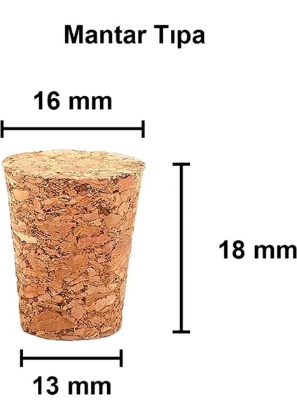Amber Kahverengi Şişe Mantar Tıpalı 25 Cc, 50 Cc, 100 cc Hediyelik Nişan Süs Tütsü Kolanya Cam Şişe