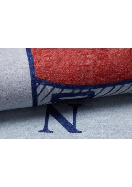 Çocuk Halısı ve Bebek Halısı Yıkanabilir Kaymaz Taban Deniz Figürlü Gri Dijital Baskı Halı HC029 fırsatları