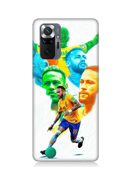 Xiaomi Redmi Note 10 Pro Uyumlu Neymar Futbol Desenli Silikon Kılıf