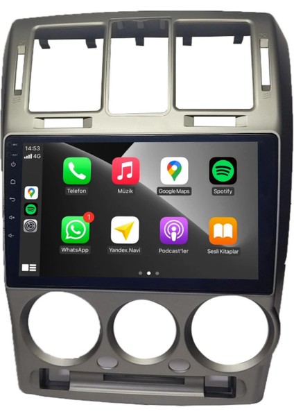 Hyundai Getz Android Carplay Multimedya 2003-2011 Büyük Çerçeveli 2GB Ram + 32GB Hafıza