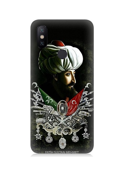 Xiaomi Redmi Note 5 Pro Uyumlu Fatih Sultan Mehmet Han Desenli Silikon Kılıf