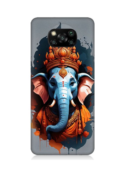 Xiaomi Poco X3 Uyumlu Ganesha Ganeşa Desenli Silikon Kılıf