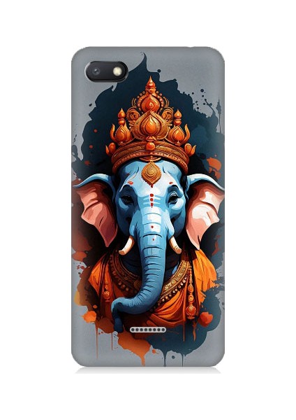 Xiaomi Redmi 6A Uyumlu Ganesha Ganeşa Desenli Silikon Kılıf