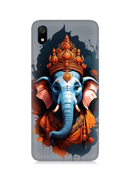 Xiaomi Redmi 7A Uyumlu Ganesha Ganeşa Desenli Silikon Kılıf